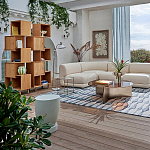 Приставной столик из массива манго Tom-tom Grey варинант исполнения - 4 | Loft Concept в Барнауле