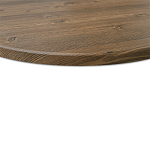 Стол журнальный c коричневой круглой столешницей на трех металлических ножках Charm Coffee Table варинант исполнения - 4 | Loft Concept в Барнауле