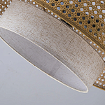 Подвесной светильник с декоративным поясом из плетеного бамбука Biuloggicu варинант исполнения - 8 | Loft Concept в Барнауле