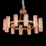 Люстра круглая с текстурными цилиндрическими плафонами Glimpse варинант исполнения - 1 | Loft Concept в Барнауле