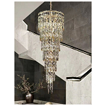 Люстра многоярусная каскадная с хрустальными подвесками Roul Crystal Light варинант исполнения - 10 | Loft Concept в Барнауле