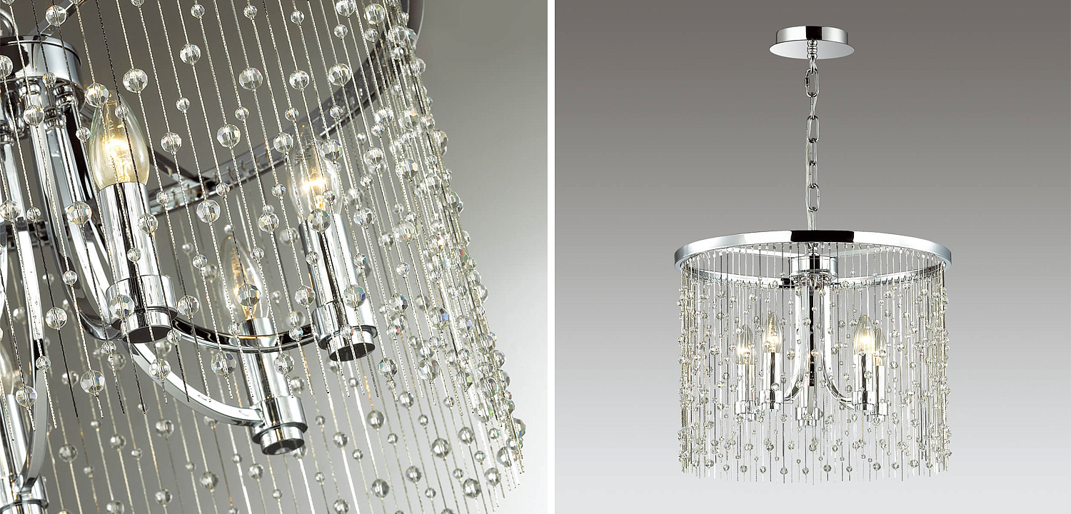 Люстра Hailstorm Rain Chandelier chrome Люстра Hailstorm Rain Chandelier chrome - Loft-Concept в Барнауле