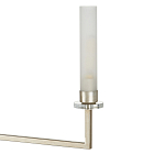 Люстра с 6-ю белыми матовыми плафонами из стекла в форме цилиндра Longitude варинант исполнения - 1 | Loft Concept в Барнауле