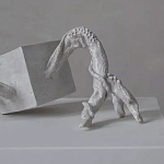 Скульптура «Окаменелый рост», Белый объект варинант исполнения - 2 | Loft Concept в Барнауле