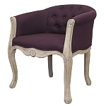 Кресло низкое в стиле прованс Louis French Armchair violet flax варинант исполнения - 2 | Loft Concept в Барнауле
