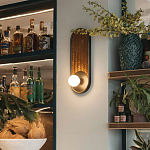 Бра с декором из плетеного бамбука Wicker Oval Lamp варинант исполнения - 3 | Loft Concept в Барнауле