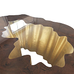 Кофейный стол Burl Exotic tree Coffee Table Black варинант исполнения - 3 | Loft Concept в Барнауле