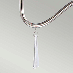 Люстра цвета никель с прозрачными стеклянными подвесками в форме капель Elstead Lighting варинант исполнения - 12 | Loft Concept в Барнауле