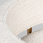 Стул букле бежевый с каркасом цвета матовое золото Tactility варинант исполнения - 4 | Loft Concept в Барнауле