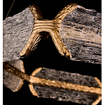 Люстра кольцевая с текстурным природным рисунком IceFlame варинант исполнения - 2 | Loft Concept в Барнауле