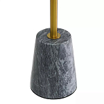 Кофейный столик круглый из мрамора серый Reliable Foundation варинант исполнения - 4 | Loft Concept в Барнауле