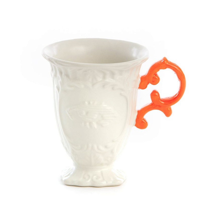 Кружка Seletti I-Mug Orange Белый Оранжевый Кружка Seletti I-Mug Orange Белый Оранжевый в Барнауле | Loft Concept