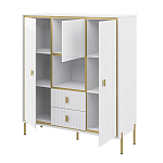 Буфет белый трёхдверный с двумя ящиками Antique Order варинант исполнения - 2 | Loft Concept в Барнауле