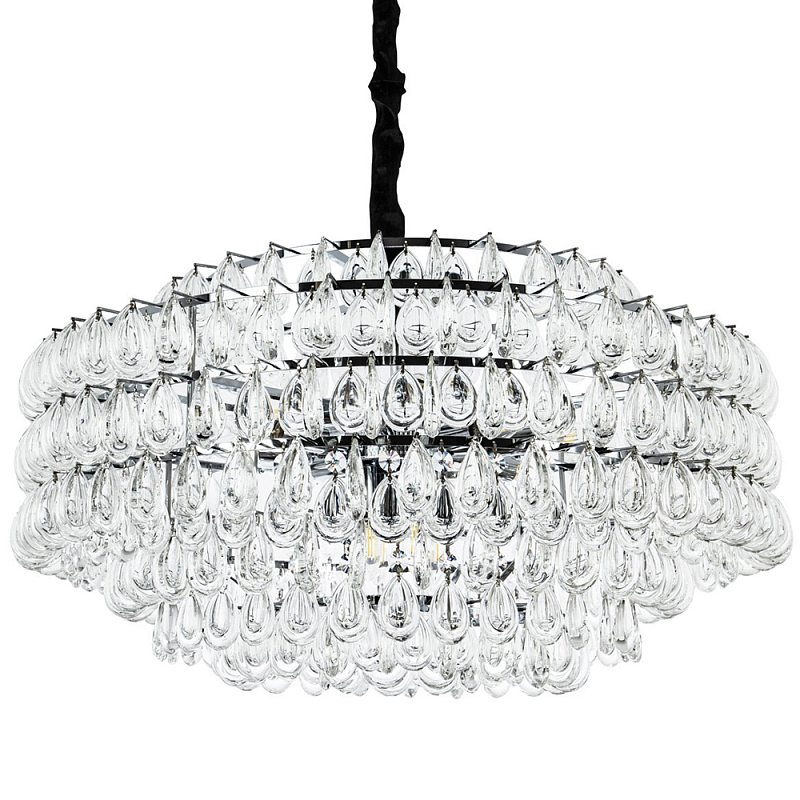 Люстра с хрустальными подвесками в виде капель Antoine Crystal Drops Chrome Chandelier 16 Хром Прозрачное Стекло Люстра с хрустальными подвесками в виде капель Antoine Crystal Drops Chrome Chandelier 16 Хром Прозрачное Стекло в Барнауле | Loft Concept