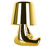 Настольная лампа фигурная золотого цвета с гладким абажуром Высота 16 см Sophia варинант исполнения - 4 | Loft Concept в Барнауле