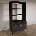 Стеллаж Primo с ящиками Темный орех варинант исполнения - 2 | Loft Concept в Барнауле