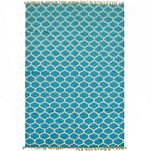 Ковер Ornament Cotton Blue 100% хлопок