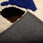 Ковер ручной работы Electric blue and popcorn варинант исполнения - 8 | Loft Concept в Барнауле