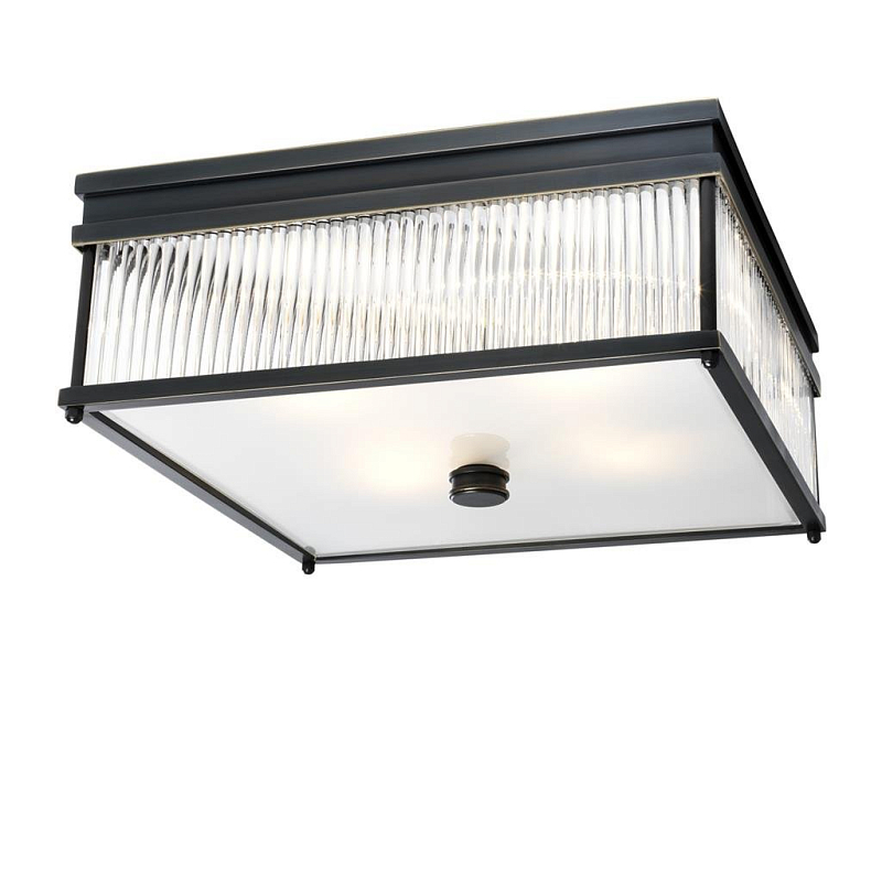 Потолочный светильник Ceiling Lamp Cornwall Bronze Темная бронза Прозрачное Стекло в Барнауле | Loft Concept 