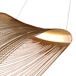 Подвесной светильник фигурный из деревянных прутьев Ecofriendly Light Source варинант исполнения - 4 | Loft Concept в Барнауле