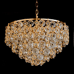 Люстра каскадная с подвесками в форме колец Galaxy of Light варинант исполнения - 3 | Loft Concept в Барнауле