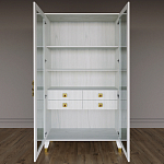 Дизайнерский шкаф витрина Elsa Dreams White с 4-мя ящиками варинант исполнения - 5 | Loft Concept в Барнауле