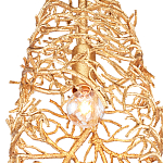 Подвесной светильник золотой в виде кораллов Coral Decor варинант исполнения - 1 | Loft Concept в Барнауле