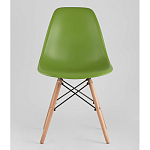 Пластиковый стул на ножках из массива бука Eames Green варинант исполнения - 4 | Loft Concept в Барнауле