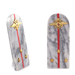 Сувенир Погон МВД из натурального камня мрамор Souvenir Epaulets варинант исполнения - 3 | Loft Concept в Барнауле