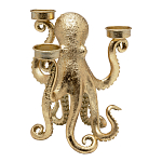 Подсвечник золотой Осьминог Gold Octopus Candlestick  варинант исполнения - 1 | Loft Concept в Барнауле
