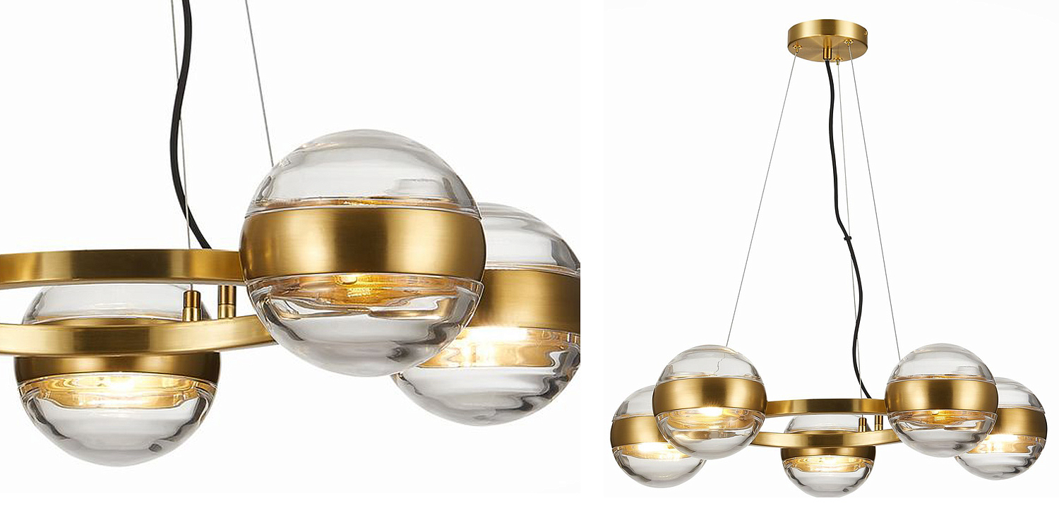 Люстра Leandra Chandelier 5 Balls Люстра Leandra Chandelier 5 Balls - Loft-Concept в Барнауле