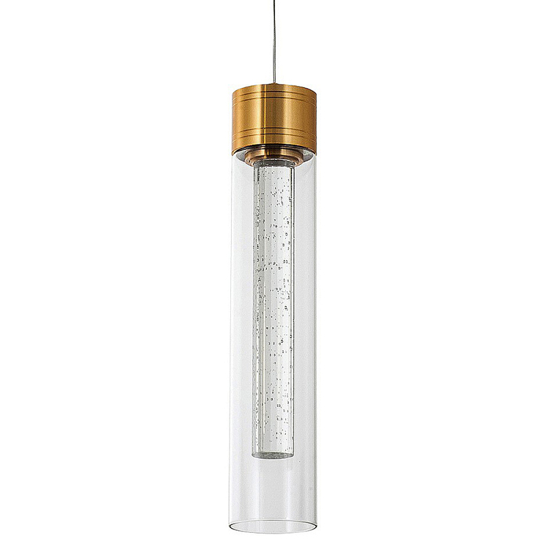Подвесной светильник золото Sparkling Bubbles Tube Gold Hanging Lamp Золотой Прозрачный Подвесной светильник золото Sparkling Bubbles Tube Gold Hanging Lamp Золотой Прозрачный в Барнауле | Loft Concept