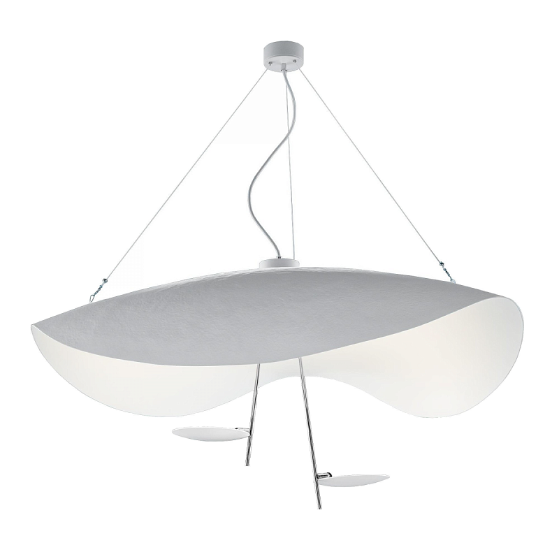 Подвесной светильник CATELLANI & SMITH LEDERAM MANTA S2 PENDANT Белый Подвесной светильник CATELLANI & SMITH LEDERAM MANTA S2 PENDANT Белый в Барнауле | Loft Concept