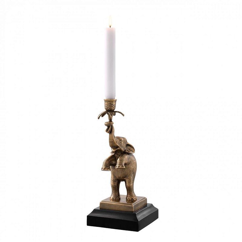 Подсвечник Eichholtz Candle Holder Nairobi Латунь Античная полированная Черный Подсвечник Eichholtz Candle Holder Nairobi Латунь Античная полированная Черный в Барнауле | Loft Concept