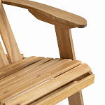Уличное кресло из массива акации Adirondack Wooden Chair Natural варинант исполнения - 6 | Loft Concept в Барнауле