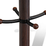 Вешалка коричневая с круглым основанием и черными металлическими крючками Industrial Metal Rust варинант исполнения - 2 | Loft Concept в Барнауле