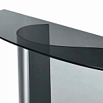 Консоль дымчатого цвета с изогнутым основанием Arabesque варинант исполнения - 2 | Loft Concept в Барнауле