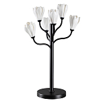 Настольная лампа с ветвями и белыми фарфоровыми цветами Floralis варинант исполнения - 1 | Loft Concept в Барнауле