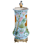 Ваза из фарфора с птицей на бронзовой ветке Garden of Eden варинант исполнения - 4 | Loft Concept в Барнауле