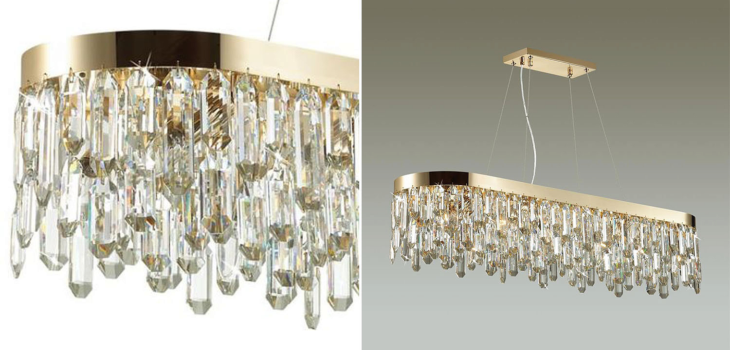 Люстра Crystal Polyhedrons Linear Gold Люстра Crystal Polyhedrons Linear Gold - Loft-Concept в Барнауле