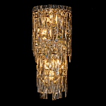 Бра с каскадом из прозрачного хрусталя и корпусом из металла цвета хром Constant Sparks варинант исполнения - 6 | Loft Concept в Барнауле