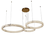 Люстра с 3-мя кольцами из натурального камня Minerals of Light варинант исполнения - 1 | Loft Concept в Барнауле