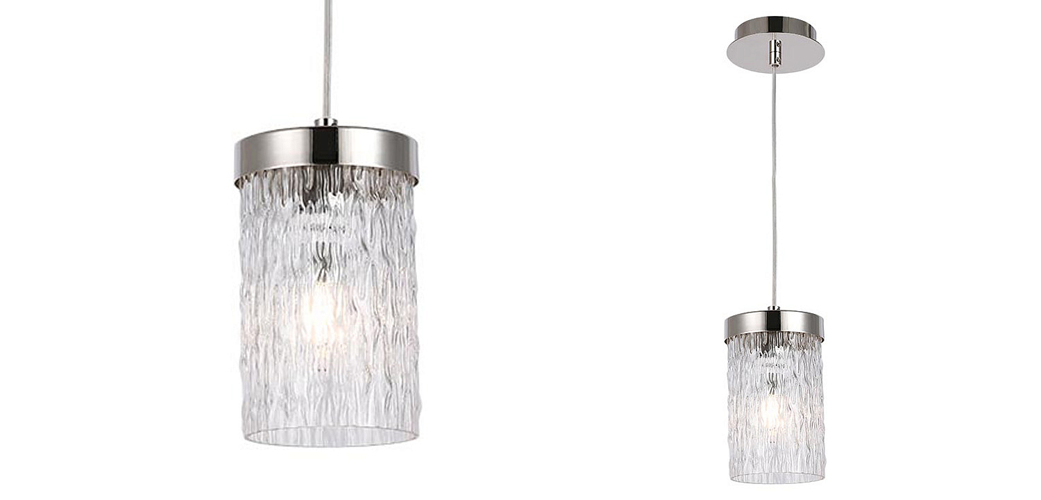 Подвесной светильник Estebe Nickel Glass Hanging Lamp Подвесной светильник Estebe Nickel Glass Hanging Lamp - Loft-Concept в Барнауле