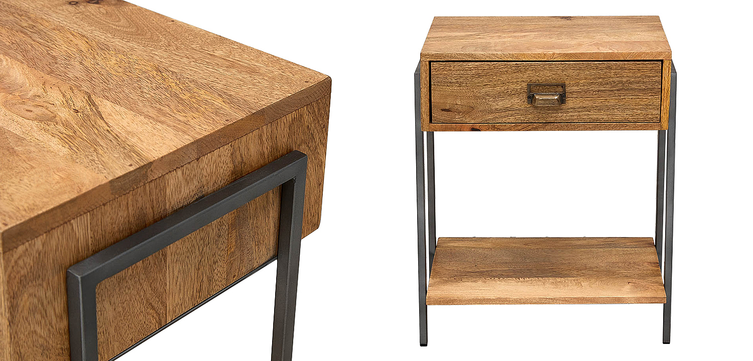 Тумбочка Dewi Loft Nightstand Тумбочка Dewi Loft Nightstand - Loft-Concept в Барнауле