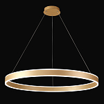 Люстра подвесная светодионая кольцевая золотого цвета Ring Horizontal варинант исполнения - 2 | Loft Concept в Барнауле