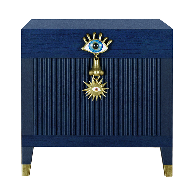 Сундук Eye Elsa Dreams Blue Синий Золотой Сундук Eye Elsa Dreams Blue Синий Золотой в Барнауле | Loft Concept