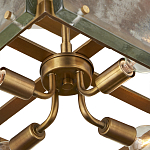 Потолочный светильник квадратный из толстого литого стекла Cast Glass варинант исполнения - 3 | Loft Concept в Барнауле