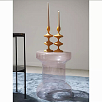 Кофейный столик стеклянный Elegant Lilac Glass Model варинант исполнения - 2 | Loft Concept в Барнауле