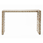 Консоль Дизайнерская Kenya Console ZEBRA Bone Inlay Beige варинант исполнения - 1 | Loft Concept в Барнауле