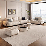 Диван двухместный кожаный с каркасом из массива дерева Furniture Medieval  варинант исполнения - 2 | Loft Concept в Барнауле